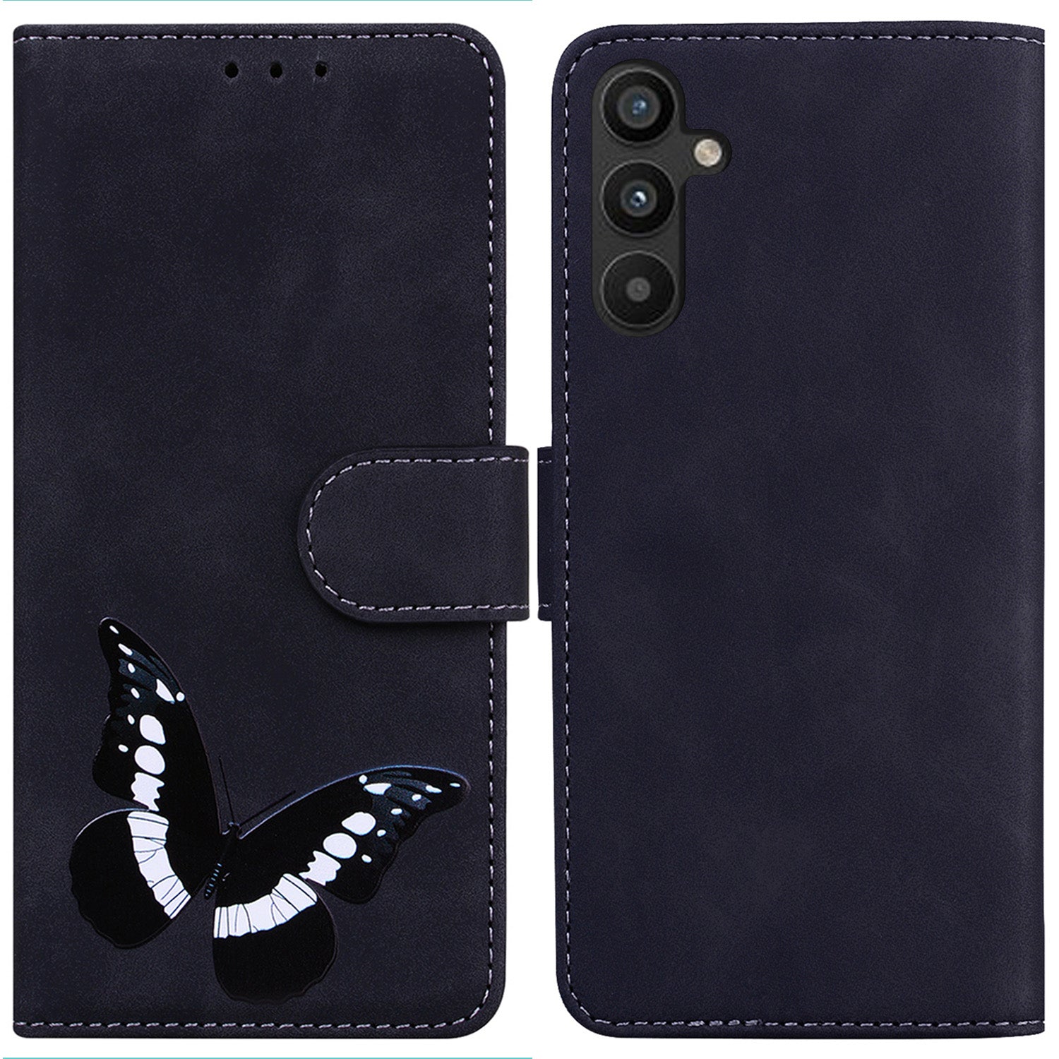 For Samsung Galaxy A54 5G Butterfly Pattern Printing Stand PU Leather Skin-touch Cover Mobile Phone Wallet Case For Samsung Galaxy A54 5G Butterfly Pattern Printing Stand PU Leather Skin-touch Cover Mobile Phone Wallet Case